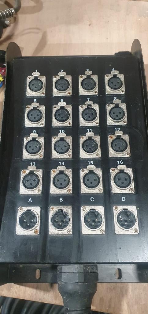 XLR snake stageblock multikabel 30m, Ophalen of Verzenden, Gebruikt, Apparatuur