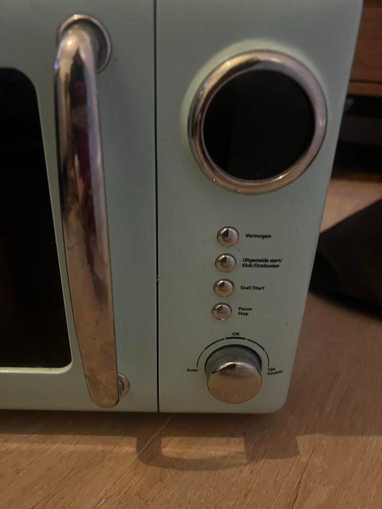 Mint blauwe magnetron, Witgoed en Apparatuur, Gebruikt, Minder dan 45 cm, Ophalen of Verzenden, Magnetron