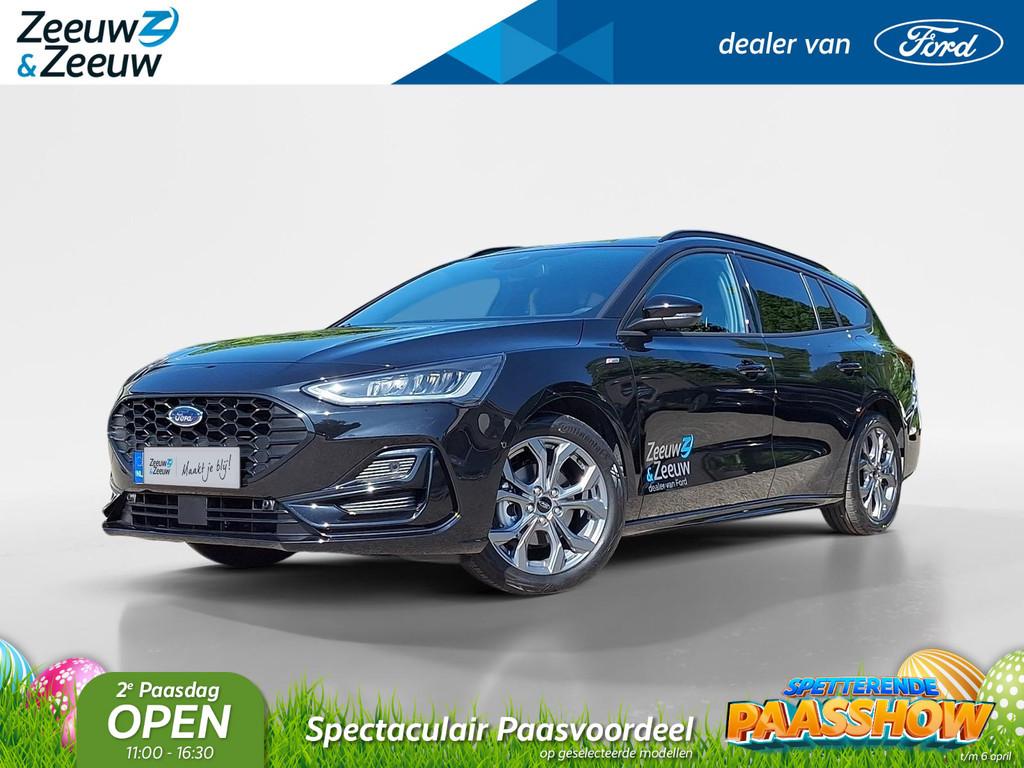Ford Focus Wagon 1.0 EcoBoost Hybrid ST Line | DEMO | Adapti, 12 maanden, Gebruikt, Adaptive Cruise Control, Zwart