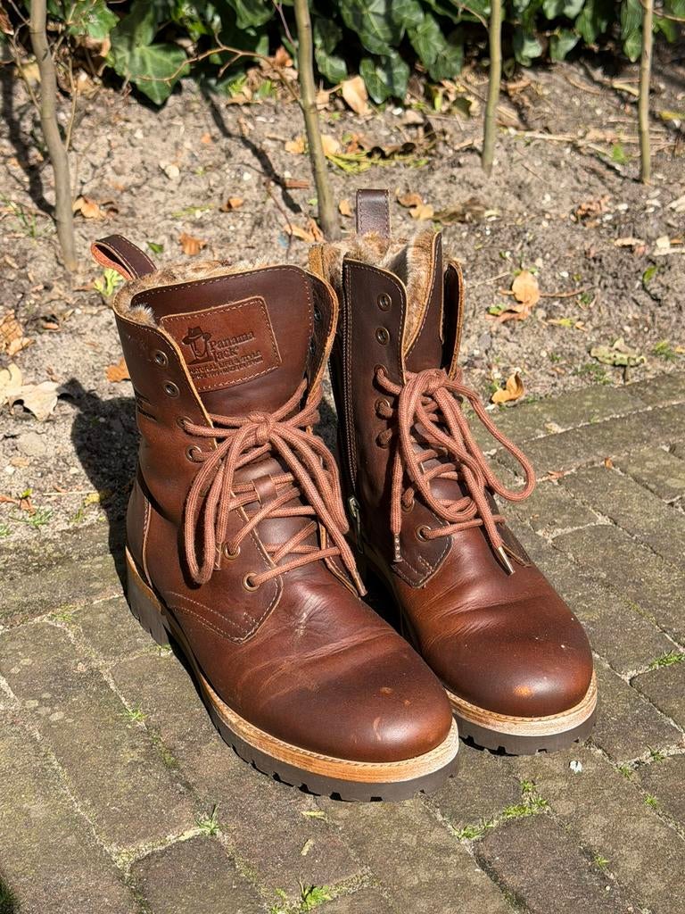 🥾 Panama Jack Dames Wandelschoenen – Maat 38, Leer, Ophalen, Zo goed als nieuw, Schoenen