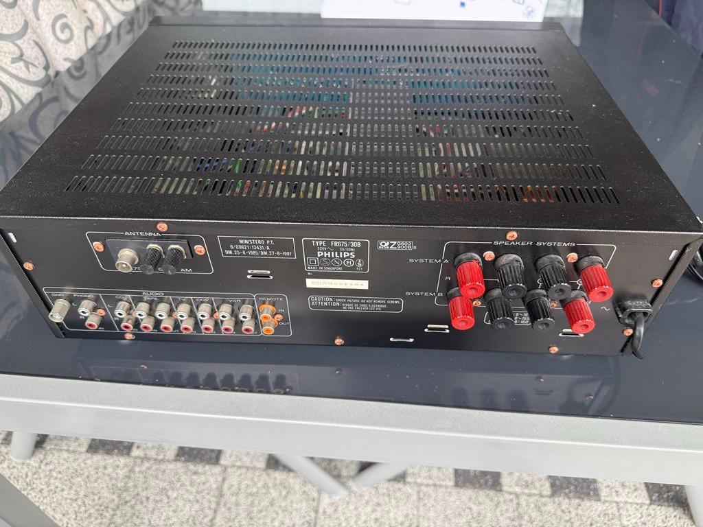 Philips FR676 Stereo Receiver - Vintage Hifi Versterker, Overige merken, Gebruikt, Ophalen of Verzenden, Minder dan 60 watt