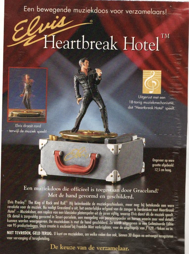 Elvis Presley muziekdoos, Verzamelen, Verzenden, Nieuw