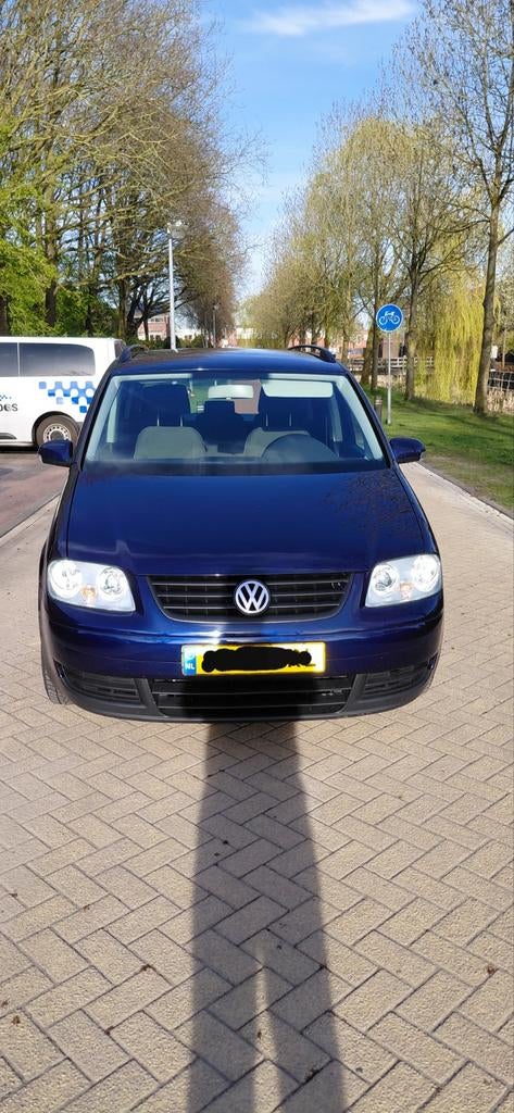 Volkswagen Touran 1.6 FSI, Auto's, Stof, 4 cilinders, Handgeschakeld, Grijs