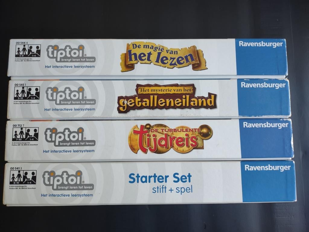 TipToi Starter Set met 4 spellen - Ravensburger, Ophalen of Verzenden, Zo goed als nieuw, Elektronica, Met geluid