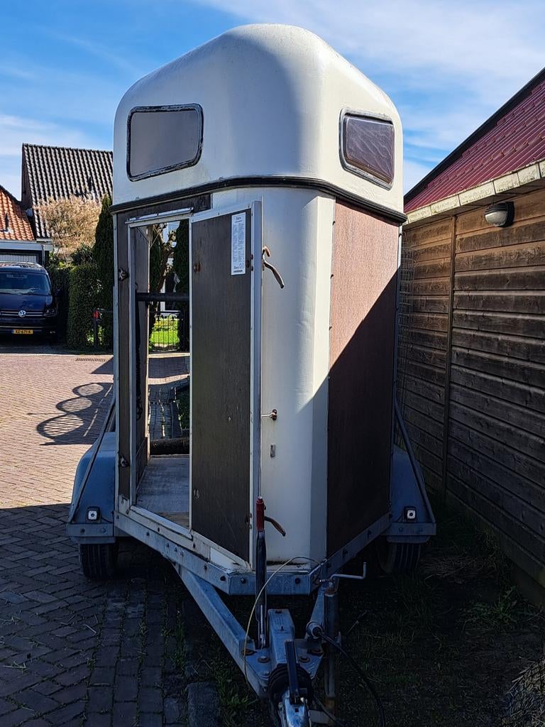 Paardentrailer 1,5  half 2001, Ophalen of Verzenden, Gebruikt