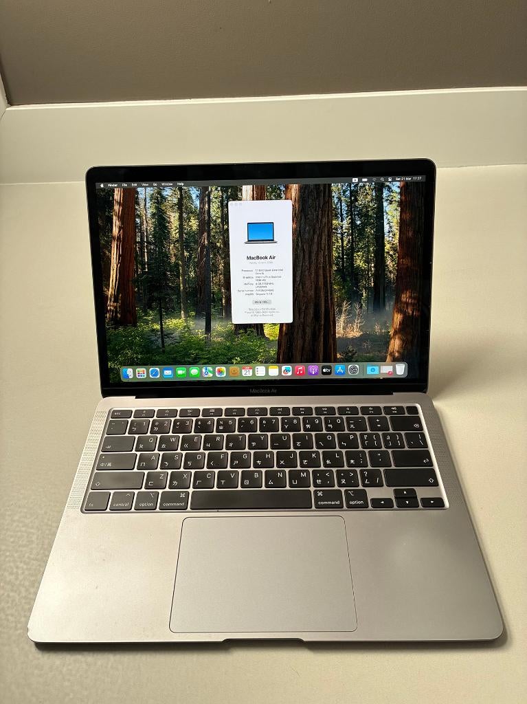 Macbook Air 2020, 13 Inch, Computers en Software, Apple Macbooks, Qwerty, 8 GB, 13 inch, Minder dan 2 Ghz