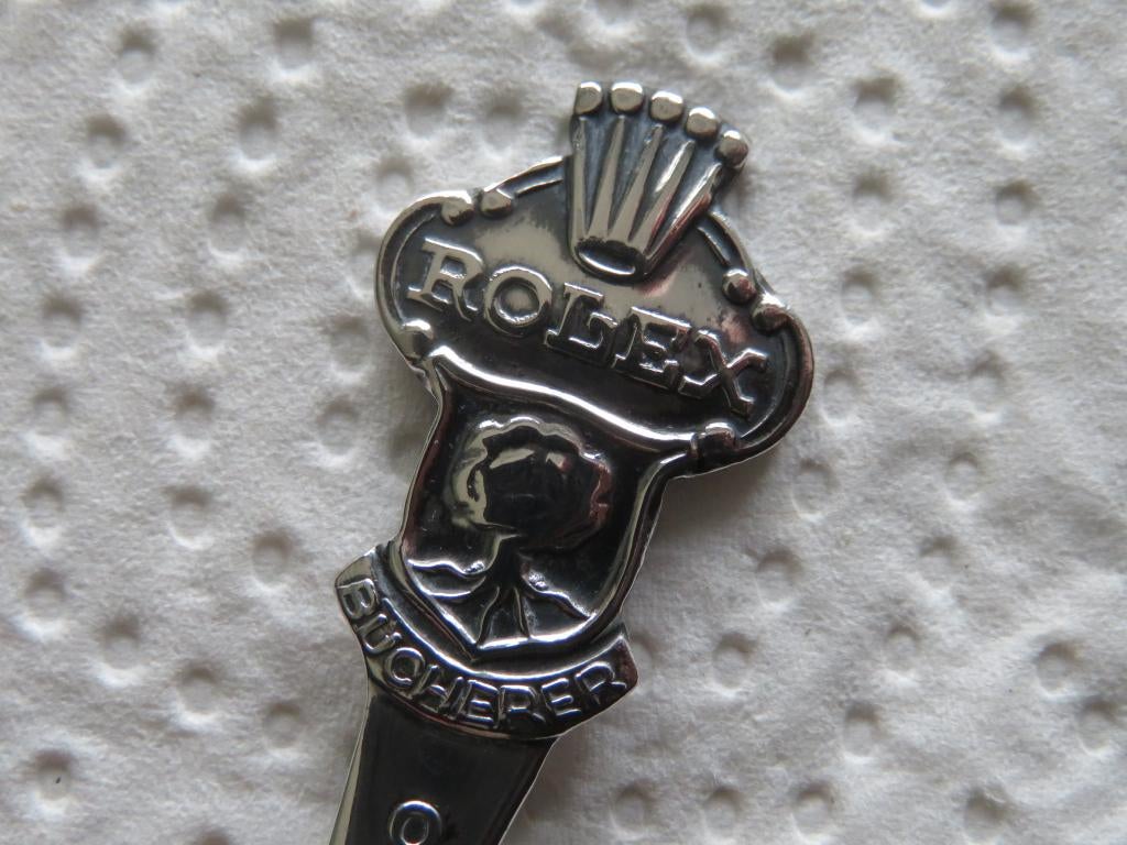 Lepeltje Rolex Bucherer of Switzerland, Lugano, Verzenden, Zo goed als nieuw, Overige materialen, Bestek