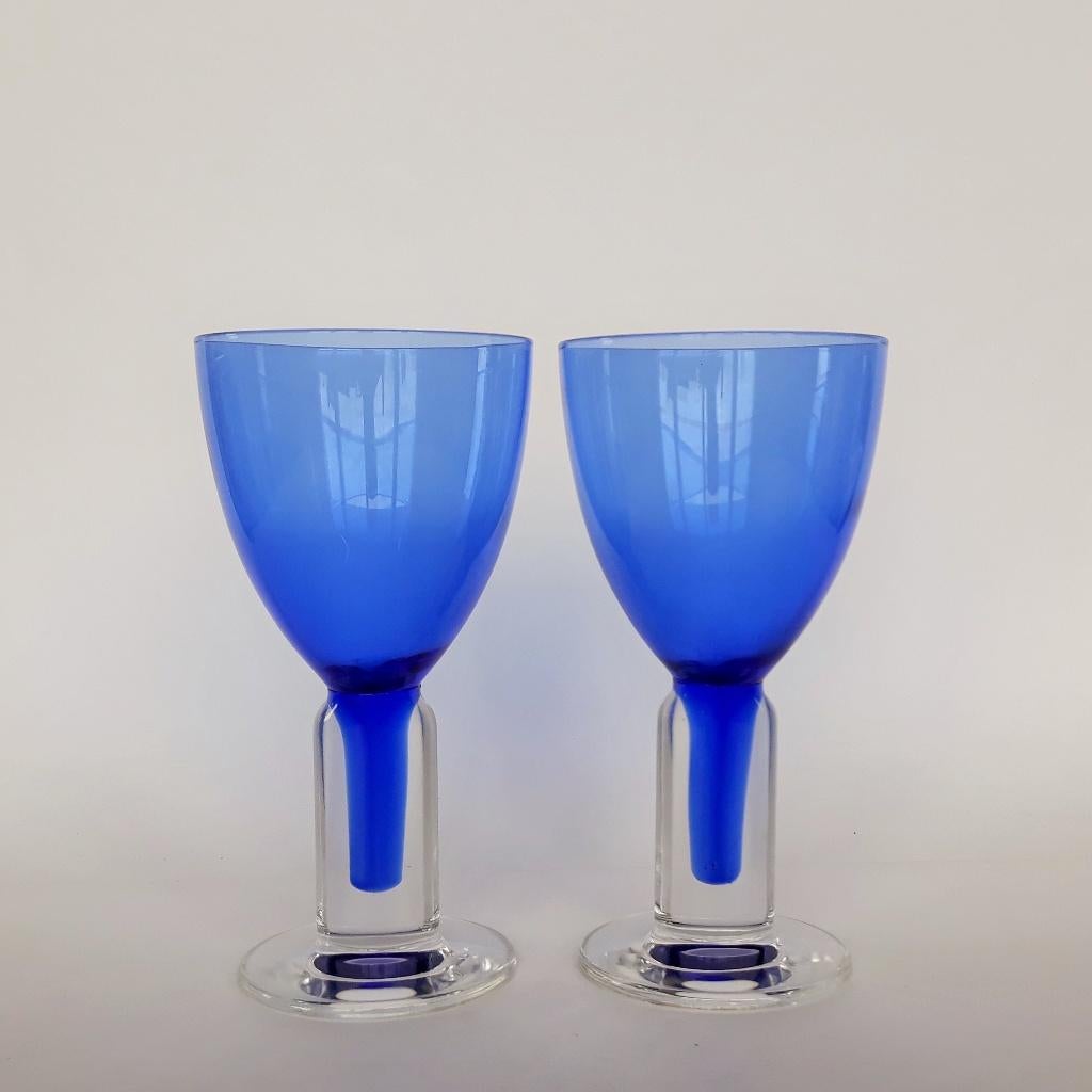 Glas (2) Bormioli Rocco Marlino Vintage Design, Antiek en Kunst, Antiek | Glas en Kristal, Ophalen of Verzenden