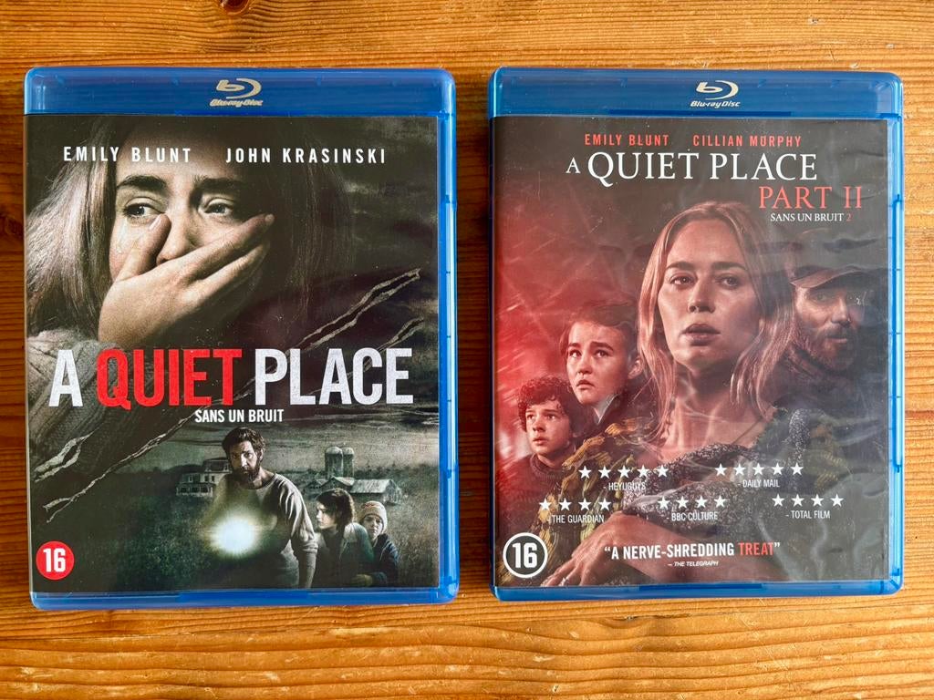 Bluray: A Quiet Place part I & II, Cd's en Dvd's, Blu-ray, Ophalen of Verzenden, Zo goed als nieuw