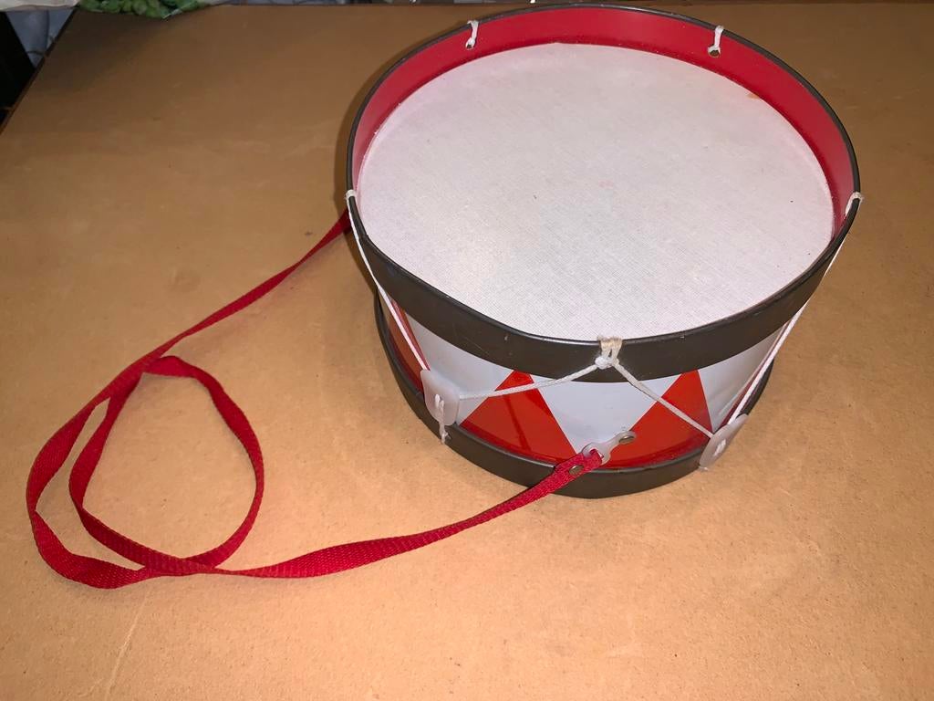Vintage Speelgoed Trommel - Rood/Wit, Muziek en Instrumenten, Ophalen of Verzenden, Gebruikt, Overige merken