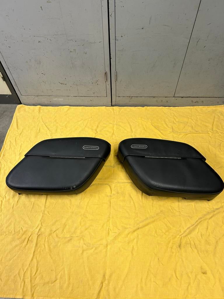 Leatherlook harde koffers sportster, origineel harley, Ophalen of Verzenden, Gebruikt