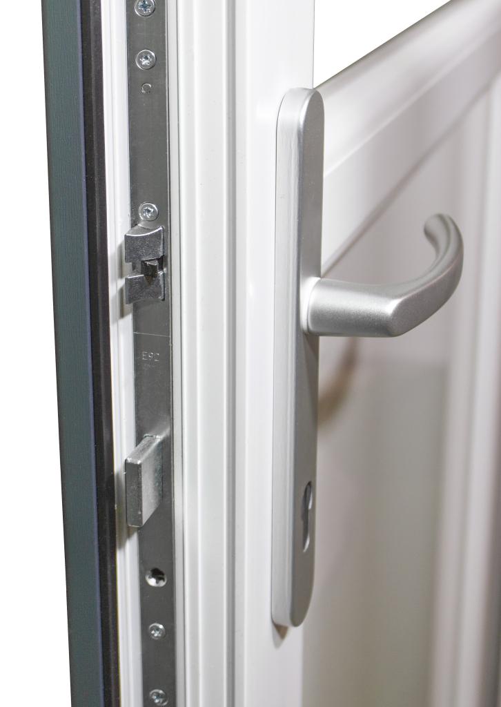 Kunststof Buitendeur Volglas R B98 H215cm Wit, Niet ingevuld, Kunststof, 80 tot 100 cm, 215 cm of meer