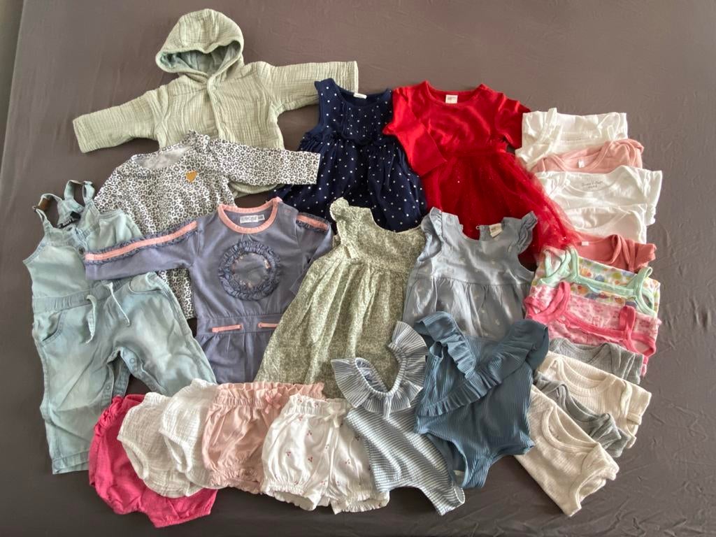 Groot kledingpakket meisje maat 68 lente-zomer, Ophalen of Verzenden, Gebruikt, Meisje, Setje