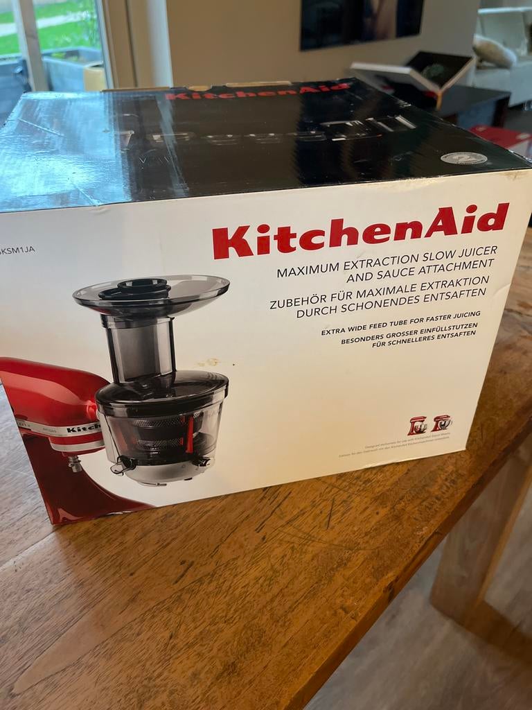 KitchenAid Slowjuicer & Sauce Opzetstuk - Nieuw in Doos, Ophalen, Nieuw, Elektrisch, Slowjuicer