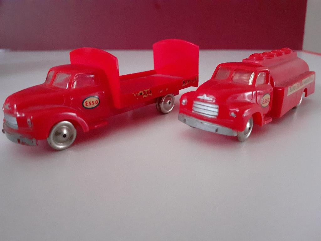 Lego twee Bedford Esso vrachtautootjes        vintage, Ophalen of Verzenden, Gebruikt, Auto