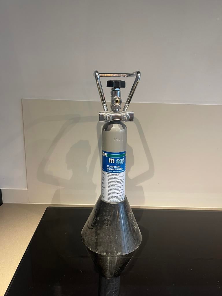 co2 fles JBL M500, Dieren en Toebehoren, Ophalen, Gebruikt