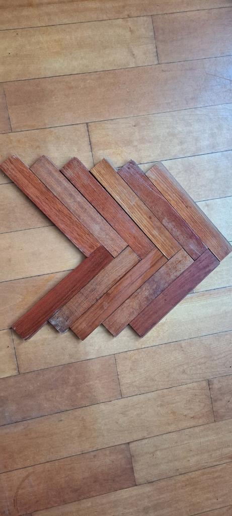Parket hardhout circa 10 m2, Gebruikt, Minder dan 50 cm, 10 m² of meer, Hout