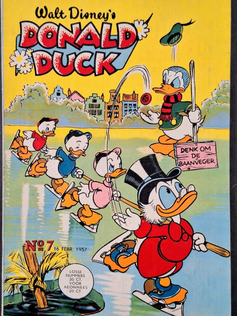 Donald Duck 1957 nr. 7, Eén stripboek, Ophalen of Verzenden, Zo goed als nieuw