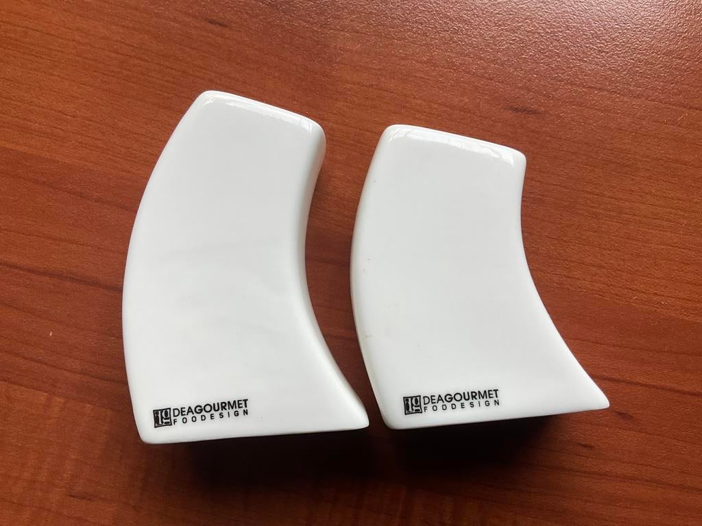 DEAGOURMET design peper en zoutstel wit, Ophalen of Verzenden, Zo goed als nieuw