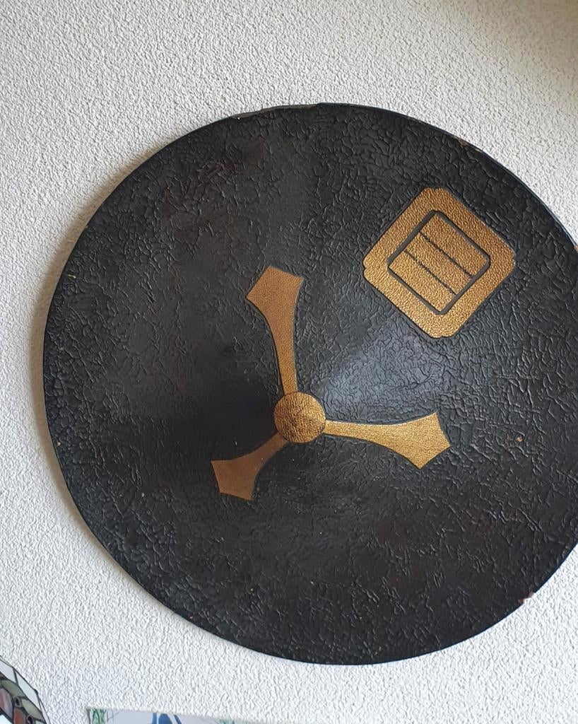 Antieke Japanse Samurai Jingasa (1900) – Handgemaakt & Unie, Ophalen