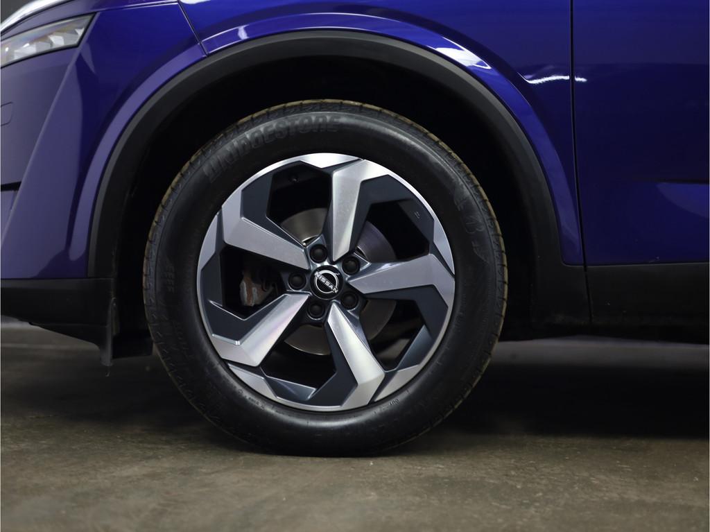 Nissan QASHQAI 1.3 MHEV Xtronic N-Connecta | Carplay & Andro, Stof, Blauw, Overige brandstoffen, Bedrijf