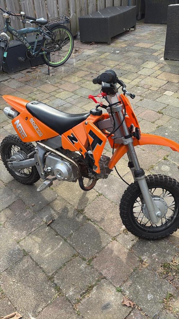 Oranje crossmotor 75cc, Ophalen of Verzenden, Gebruikt, Overige merken