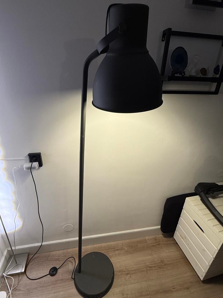 Ikea Hektar staande lamp, Ophalen, Gebruikt, Metaal, 150 tot 200 cm