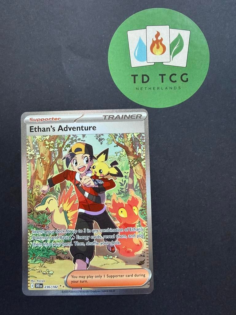 Pokémon kaart Ethan's Adventure 236/182 - Destined Rivals, Ophalen of Verzenden, Nieuw, Losse kaart, Foil