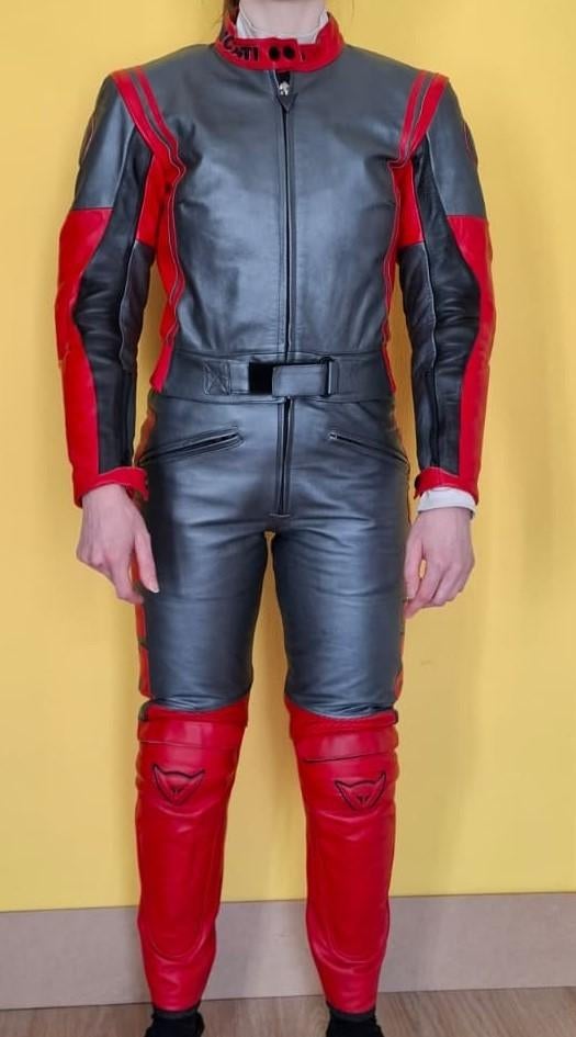 Motorpak dames leer Dainase Ducati Rood/zilver, Combipak, Ophalen of Verzenden, Dames, Ducati