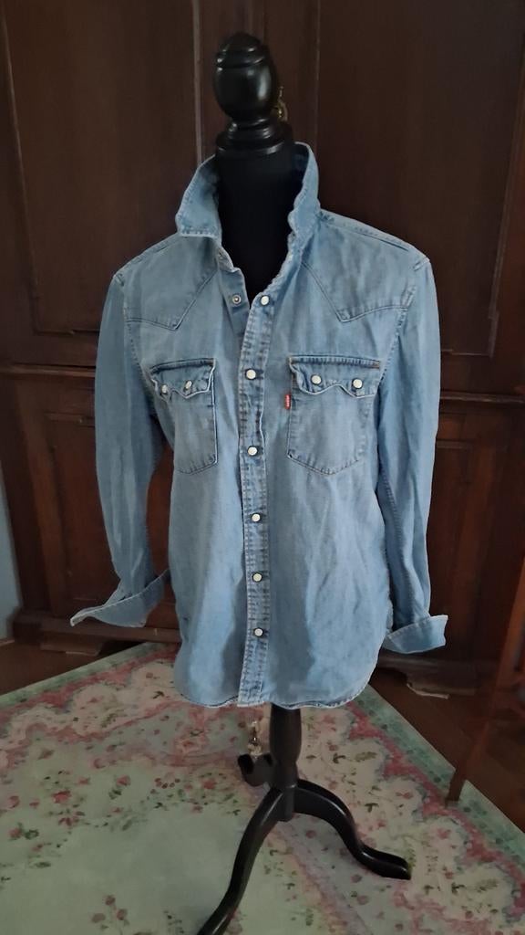 Levi's Red label jeans overhemd. Maat M, Ophalen of Verzenden, Zo goed als nieuw, Maat 38/40 (M), Blauw