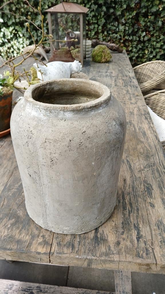 Betonnen pot, Tuin en Terras, Tuinvazen, Ophalen, Zo goed als nieuw