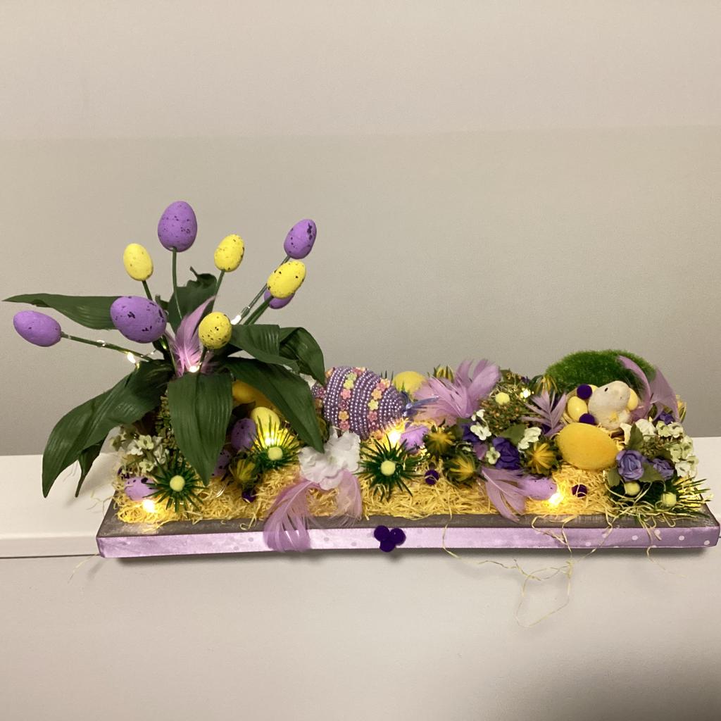 Vrolijke voorjaar stuk, paas stuk met verlichting , pasen, Ophalen of Verzenden, Nieuw