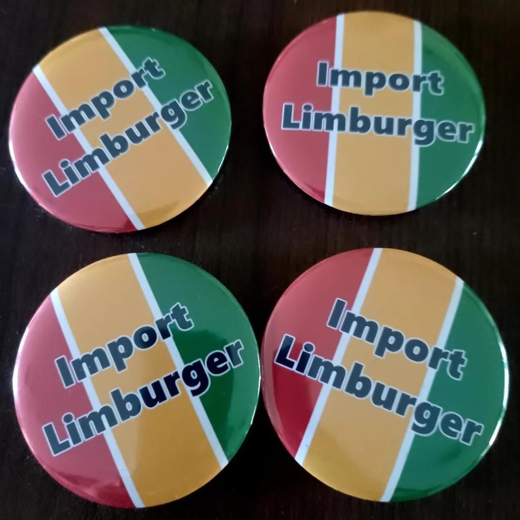 button import limburger in alle ronde maten te bestellen, Ophalen of Verzenden, Nieuw, Overige onderwerpen, Button
