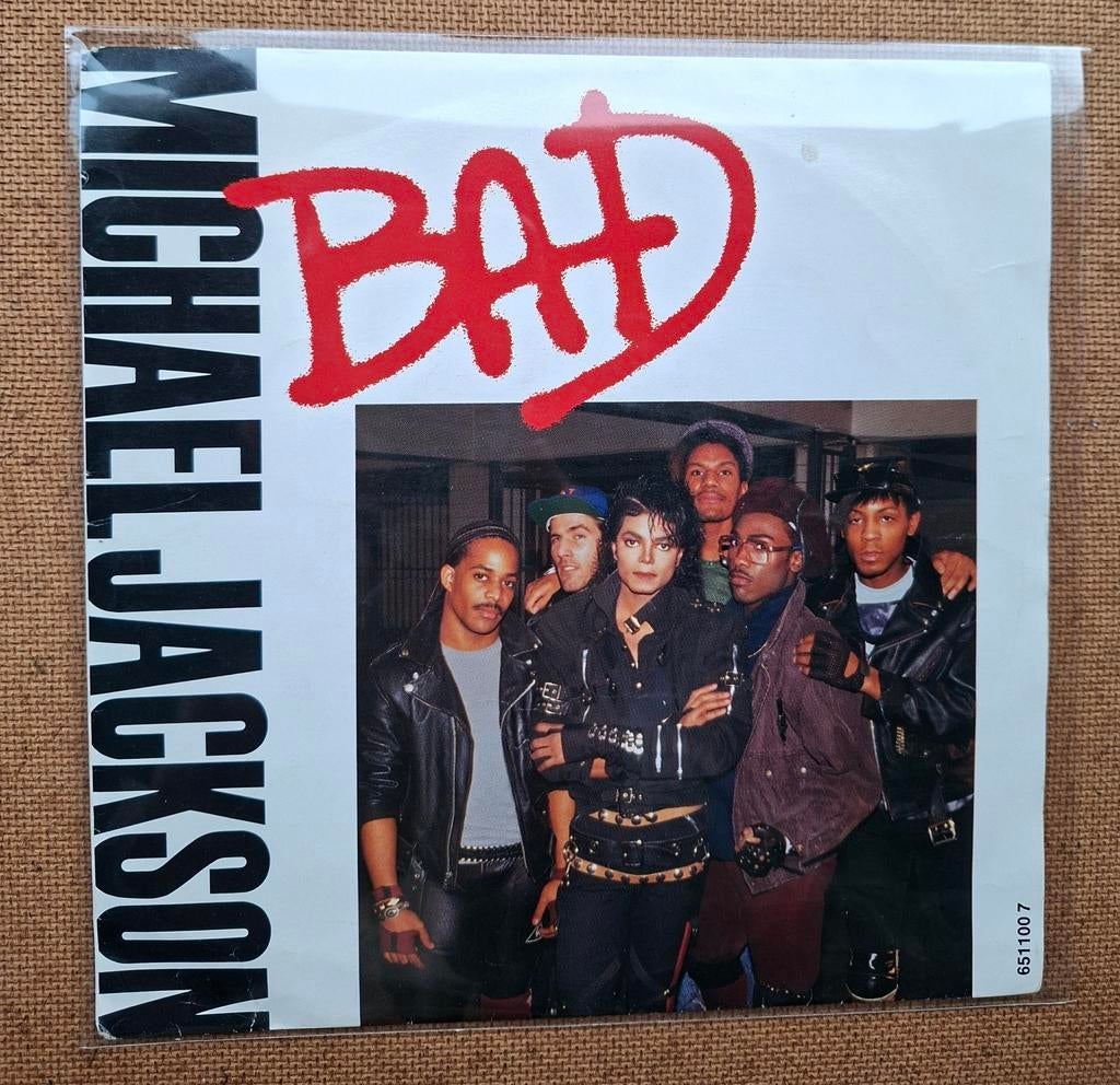 Jackson, Michael  - Bad - Single is TOP, Cd's en Dvd's, Vinyl Singles, Gebruikt, Verzenden, 7 inch, Single