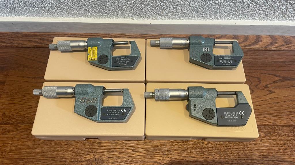 Mitutoyo 293-521 0-25 0,001 schroefmaat micrometer draaibank, -, Nieuw, Ophalen of Verzenden, Mitutoyo B.V.