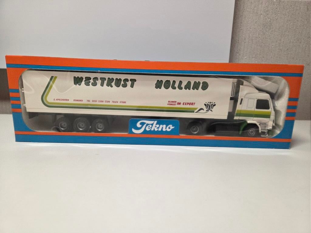 Tekno Scania 143 koelwagen Westkust Bloemen Egmond, Hobby en Vrije tijd, Ophalen of Verzenden, Zo goed als nieuw, Bus of Vrachtwagen