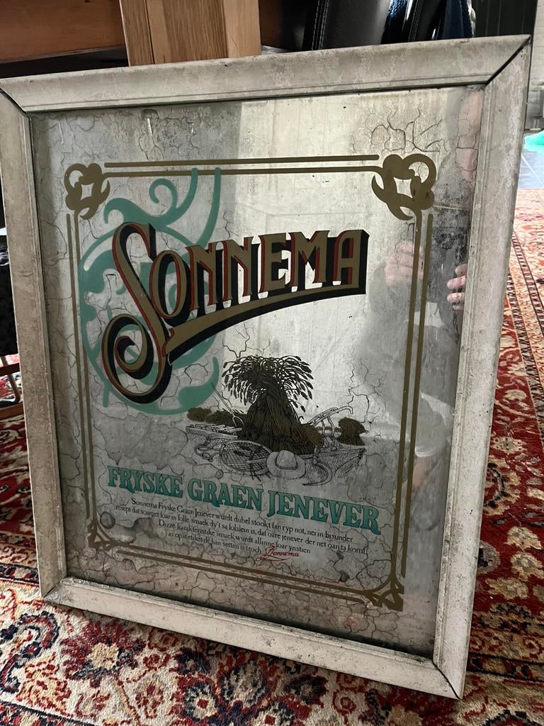 Sonnema fryske graen jenever spiegel msn cave, Ophalen, Rechthoekig, Minder dan 50 cm