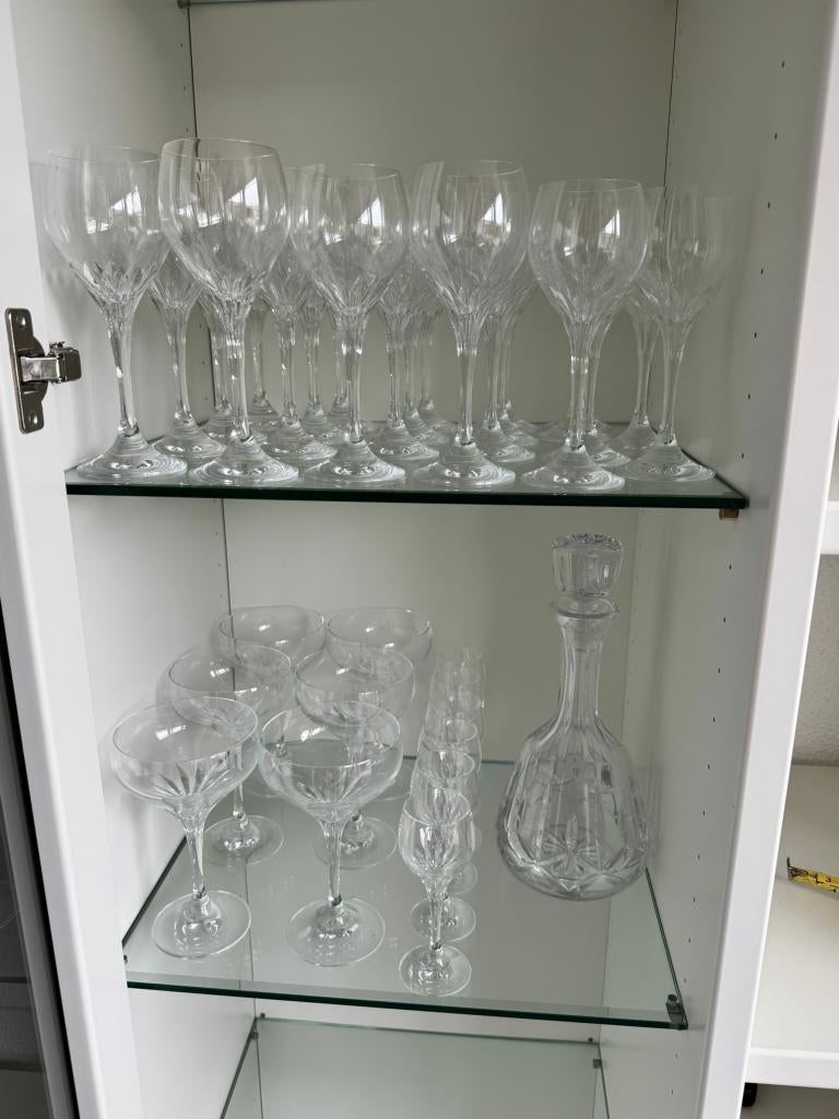 Complete kristallen glazenset Schott Zwiesel Serie ‘Revue’, Antiek en Kunst, Antiek | Glas en Kristal, Ophalen
