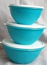 Tupperware Wonderkommen Set 3-delig Blauw Nieuw, Ophalen of Verzenden, Nieuw, Blauw, Overige typen