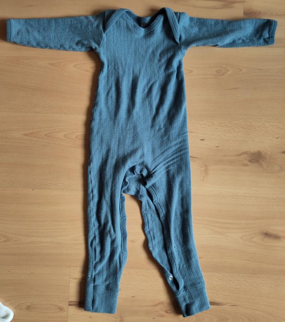 Wollen pak onesie dilling maat 86/92, Jongetje of Meisje, Ophalen of Verzenden, Zo goed als nieuw, Pakje