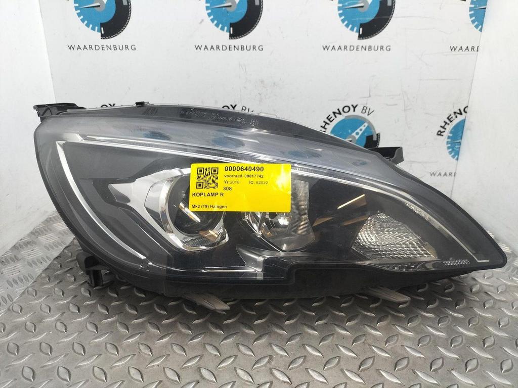 PEUGEOT 308 1.2 PureT.Blue L. Ex  KOPLAMP R 2018, Auto-onderdelen, Verlichting, Ophalen of Verzenden, Gebruikt, Stiba lid