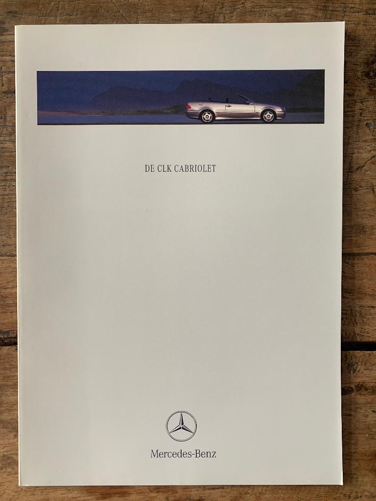 Folder, brochure Mercedes-Benz CLK cabriolet 1999 A208 nieuw, Nieuw, Mercedes-Benz, Mercedes, Ophalen of Verzenden