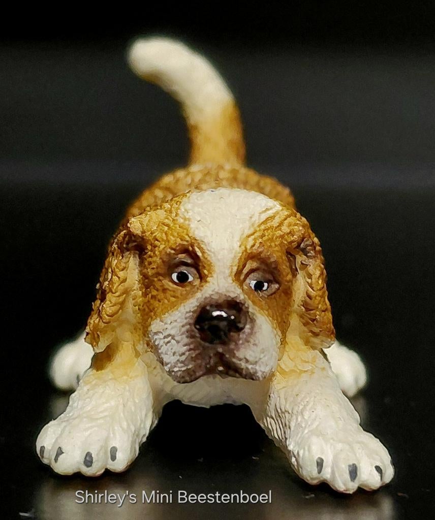 Schleich sint bernard puppy, Ophalen of Verzenden, Zo goed als nieuw, Hond of Kat, Beeldje of Figuurtje