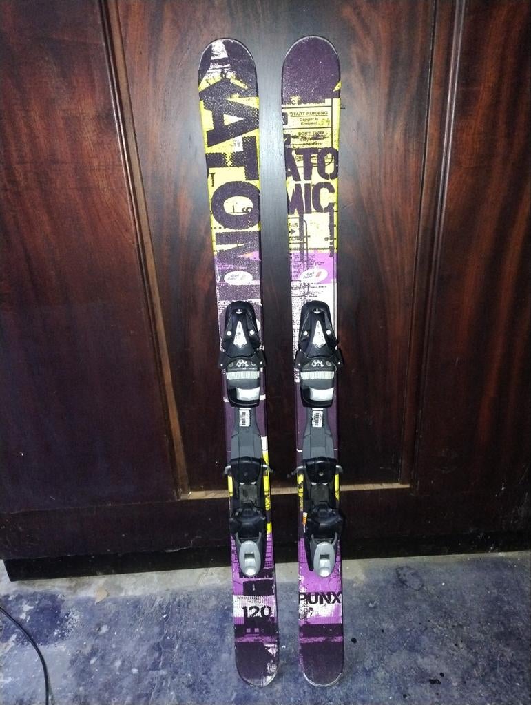 Prachtige Atomic stuntski's 120cm, Sport en Fitness, Skiën en Langlaufen, Gebruikt, 100 tot 140 cm, Ophalen of Verzenden, Carve