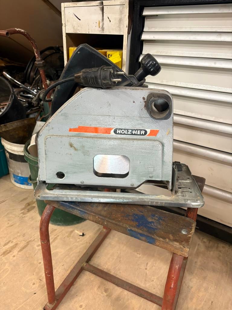 Te koop aangeboden inval zaag, Doe-het-zelf en Verbouw, Gereedschap | Zaagmachines, Gebruikt, Invalzaag, 70 mm of meer, Ophalen of Verzenden