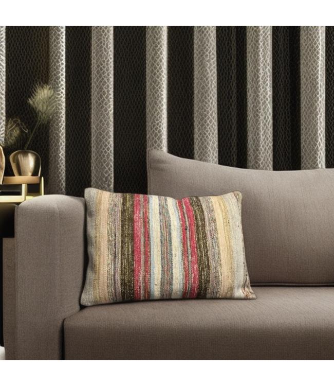 Kelim Kussens 60x40 cm met Vulling, Ophalen of Verzenden, Zo goed als nieuw, Beige, Rechthoekig