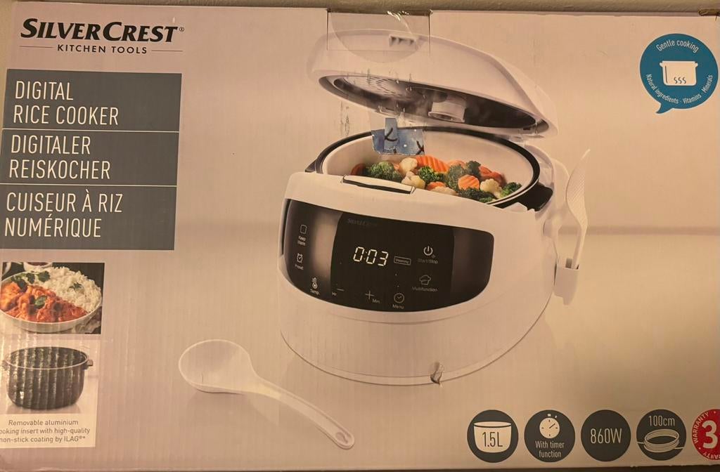 Silvercrest rijstkoker, Witgoed en Apparatuur, Slowcookers, Ophalen, Zo goed als nieuw
