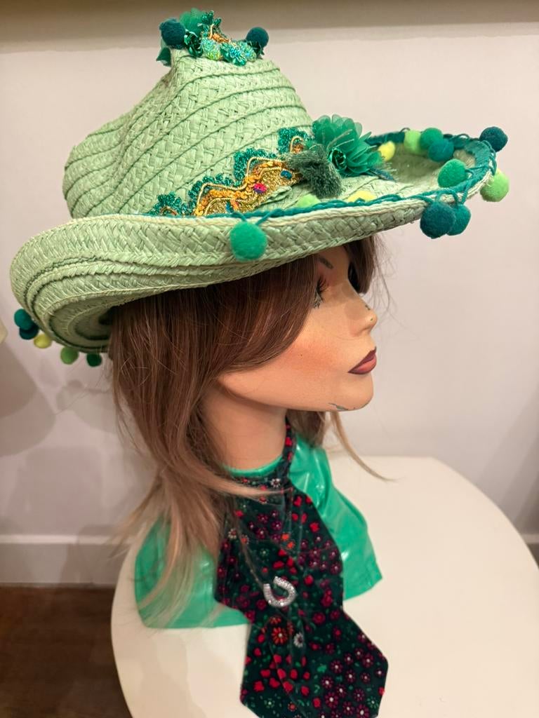 Carnaval hoed,groen, Ophalen of Verzenden, Nieuw, Carnaval, Kleding