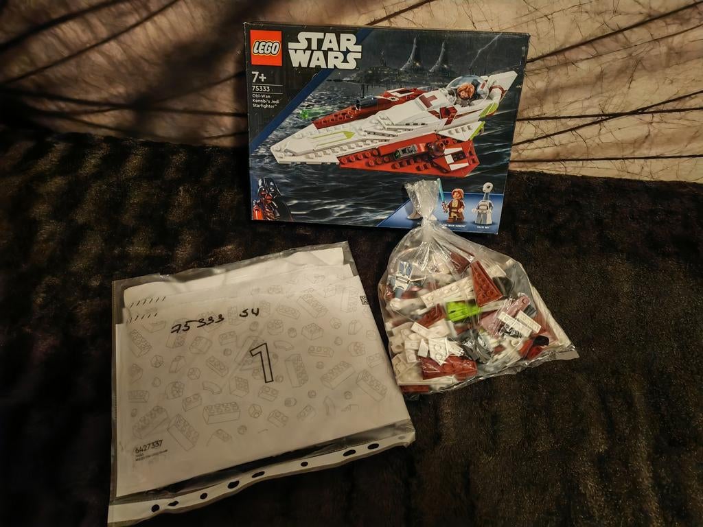LEGO 75333 Obi-Wan Kenobi’s Jedi Starfighter, Star Wars, Lego, Ophalen of Verzenden, Zo goed als nieuw