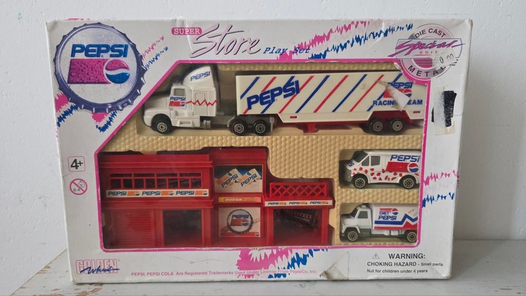 Pepsi Super Store Playset 1996 in doos – Die Cast, Ophalen of Verzenden, Zo goed als nieuw, Overige typen